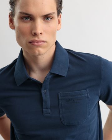 KÉK FÉRFI RÖVID UJJÚ PÓLÓ 1D25SS4052SS2406