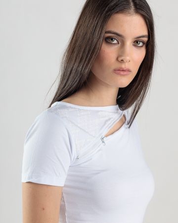 FEHÉR NŐI RÖVID UJJÚ PÓLÓ 2D25SS4541SS0205