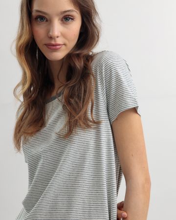 FEHÉR NŐI RÖVID UJJÚ PÓLÓ 2D25SS4567SS0105