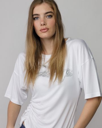 FEHÉR NŐI RÖVID UJJÚ PÓLÓ 2D25FW4510SS0105