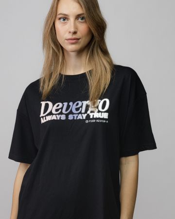 FEKETE NŐI RÖVID UJJÚ PÓLÓ 2D25FW4507SS0105