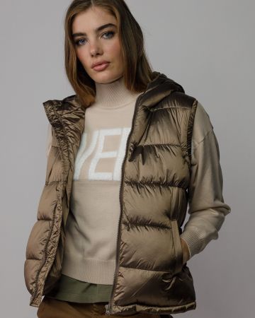 SZÜRKE NŐI KAPUCNIS MELLÉNY 2D25FW7523SL1600