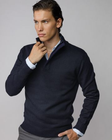 KÉK FÉRFI KÖTÖTT PULÓVER 1D25FW6033LS1101