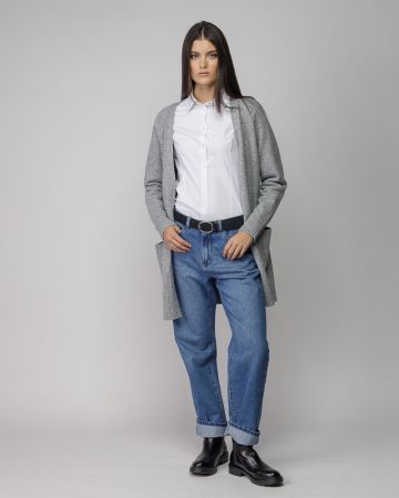 SZÜRKE NŐI KÖTÖTT KARDIGÁN 2D25FW6553KA1101