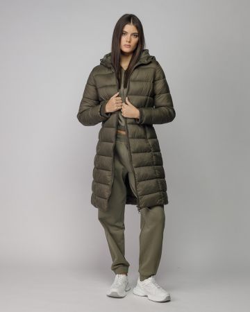 KHAKI NŐI HOSSZÚ TÉLI KABÁT 2D25FW3515KA1600