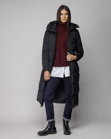 FEKETE NŐI HOSSZÚ TÉLI KABÁT 2D25FW3570KA1600