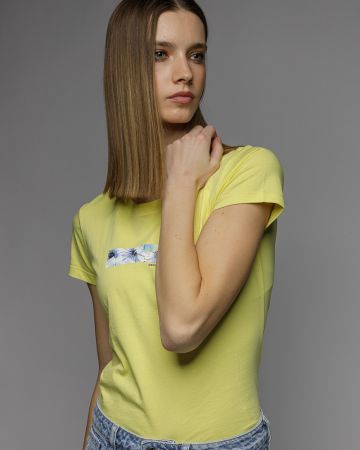 SÁRGA NŐI RÖVID UJJÚ PÓLÓ 2D26SS4541SS0105