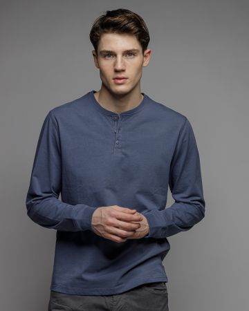 KÉK FÉRFI HOSSZÚ UJJÚ PÓLÓ 1D26SS4000LS0105