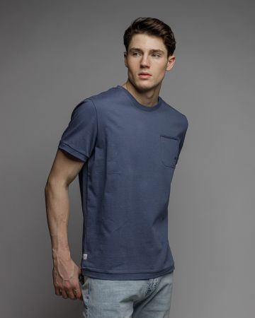 KÉK FÉRFI RÖVID UJJÚ PÓLÓ 1D26SS4046SS0105