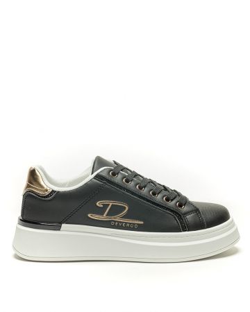 FEKETE NŐI SNEAKER - LEONI DE26SS5531PU UL