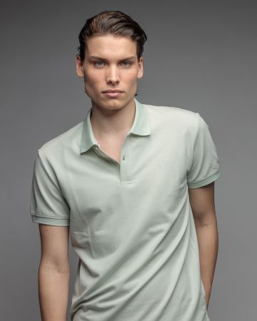 ZÖLD FÉRFI RÖVID UJJÚ GALLÉROS PÓLÓ 1D26SS4037SS2405