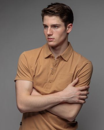 BARNA MEN'S SHORT SLEEVE POLO SHIRT 1D26SS4074SS0105