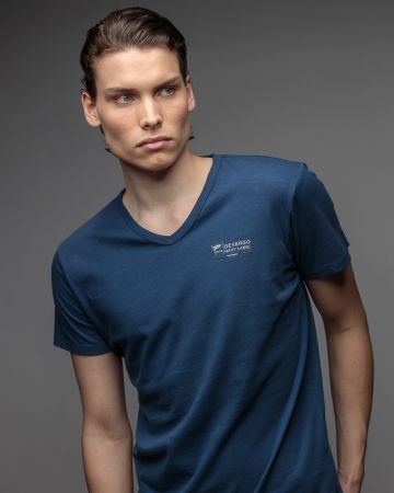 KÉK MEN'S SHORT SLEEVE T-SHIRT 1D26SS4056SS0106