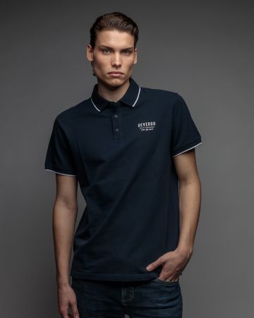 KÉK FÉRFI RÖVID UJJÚ PÓLÓ 1D26SS4075SS0105