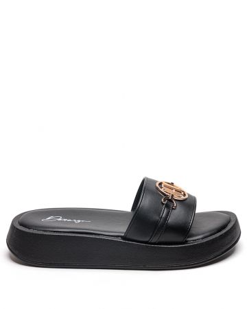 FEKETE NŐI PAPUCS - SHARON DE26SS2521PU SY